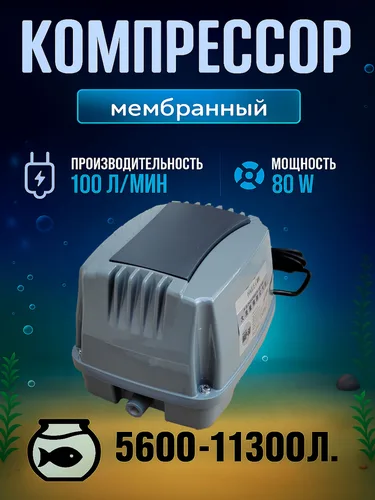Компрессор для аквариума, пруда, дымогенератора, септика.